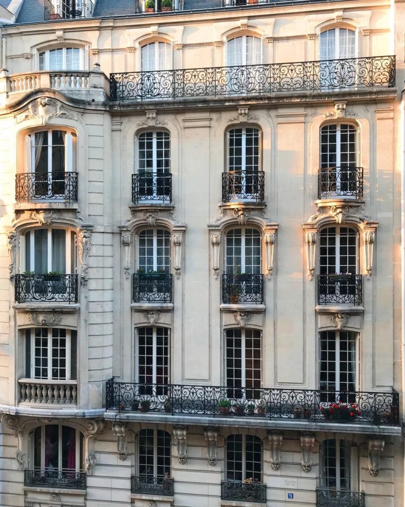 Hausmann style architecture in Saint Germain des Prés